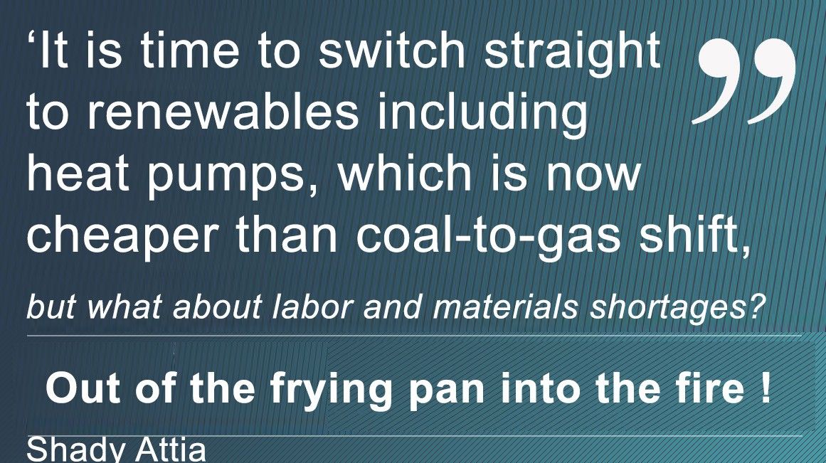 Switch from coal straight to renewable energies