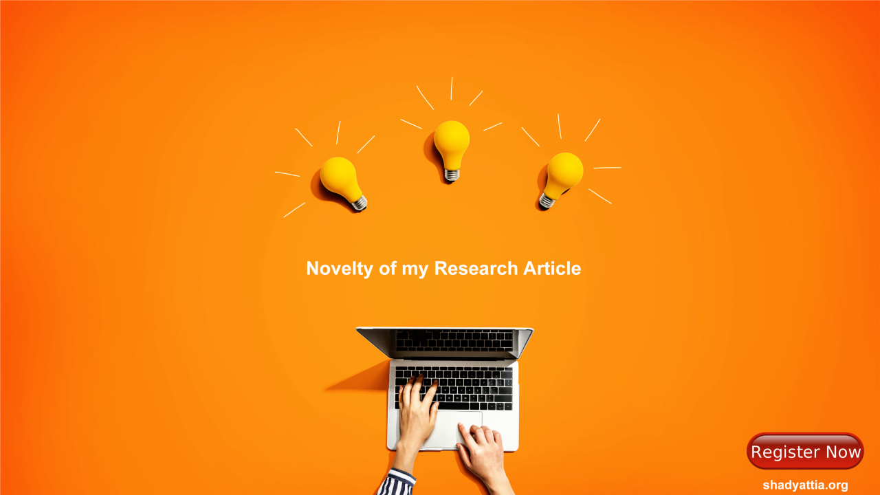 Reminder: Novelty of my Research Article – webinar starts in 1 Hour